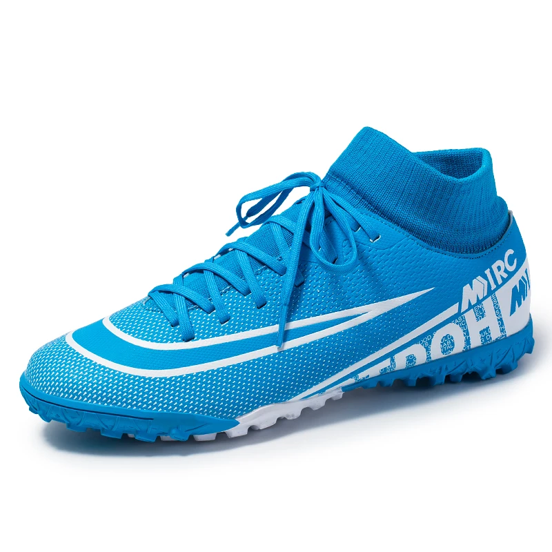 

Zapatos de ftbol a la moda para hombre y calzado de entrenamiento de ftbol de tobillo alto novedad venta al por mayor 2021