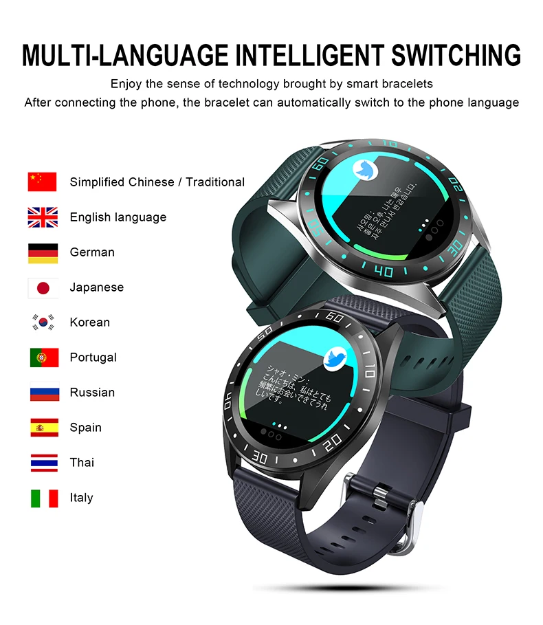 Смарт-часы Erilles для мужчин и женщин пульсометр монитор артериального давления