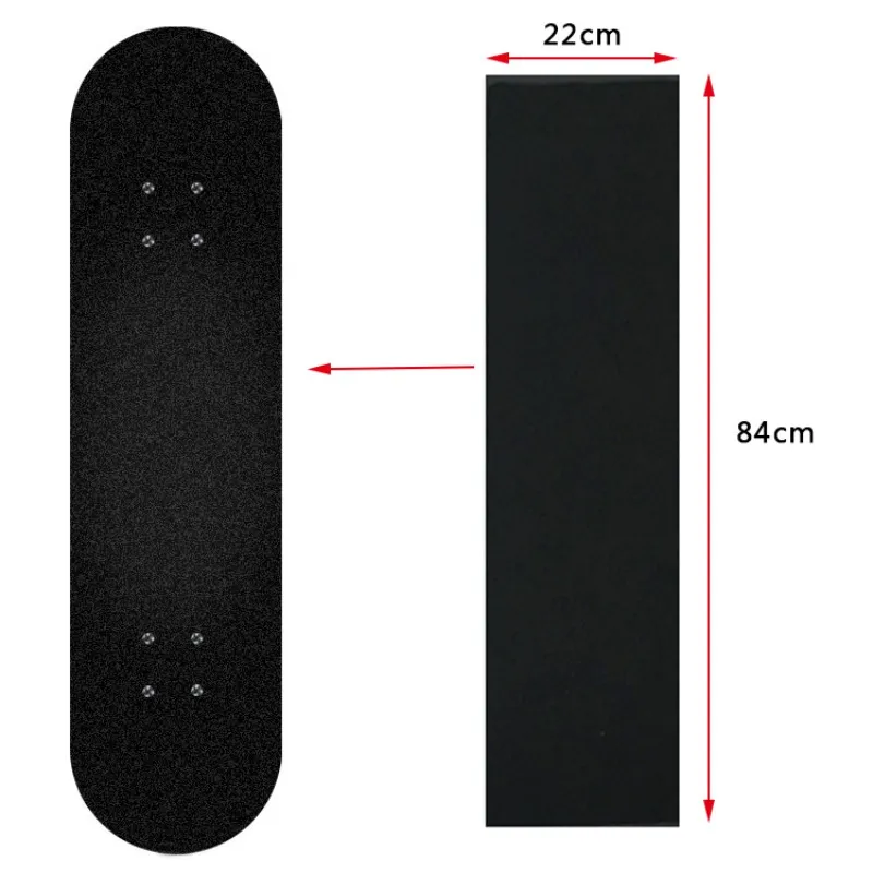 

84*22CM Skateboard Sandpaper Waterproof Professional Non-slip Double Rocker Deck Skating Scooter Sticker