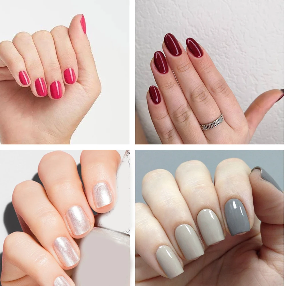 Гель-лак KODIES для маникюра 8 мл УФ-гель ногтей винно-красный блеск белый