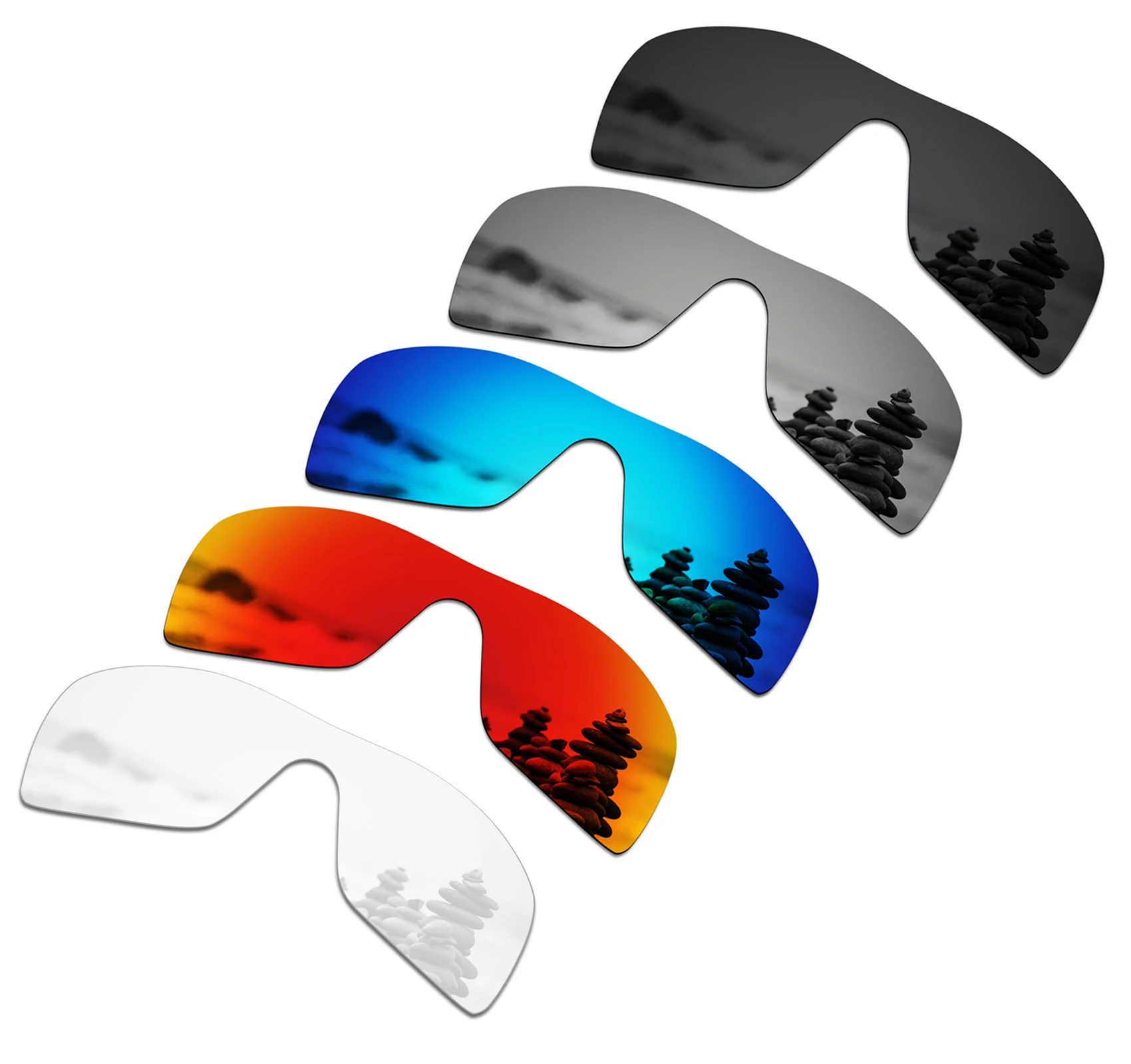 SmartVLT поляризованные Сменные линзы для солнцезащитных очков Oakley Batwolf-несколько вариантов - Цвет линз: 5 Pieces