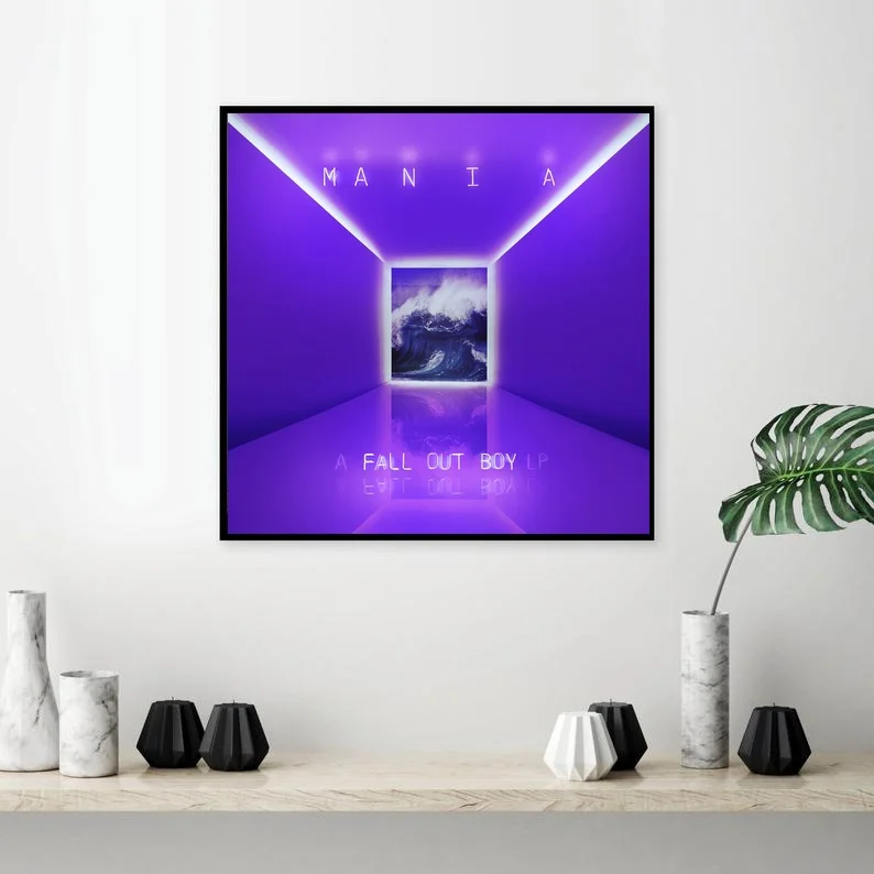 Осень мальчик мания постер 2018 панк музыка Обложка искусство шелк живопись