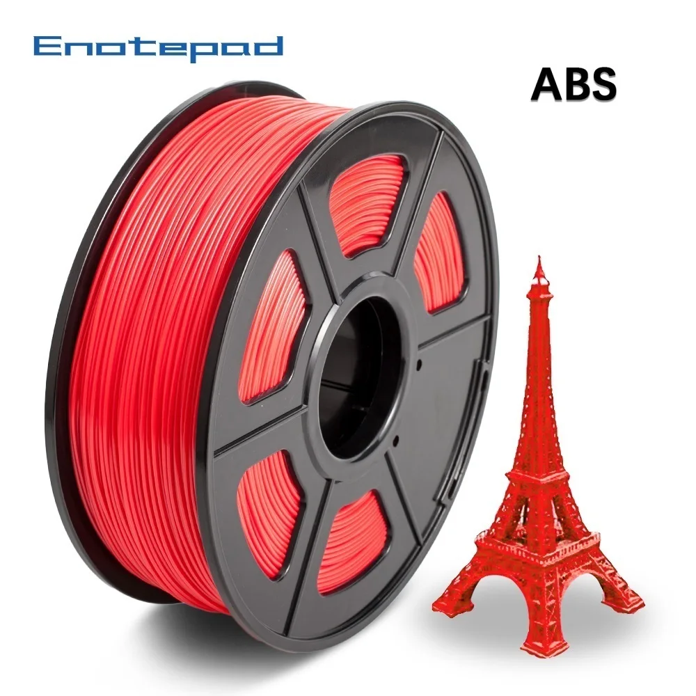 Enotepad ABS 3D принтеры нити 1 75 мм Общая 395M кг/2.2LBS с катушкой оптом АБС пластиковый
