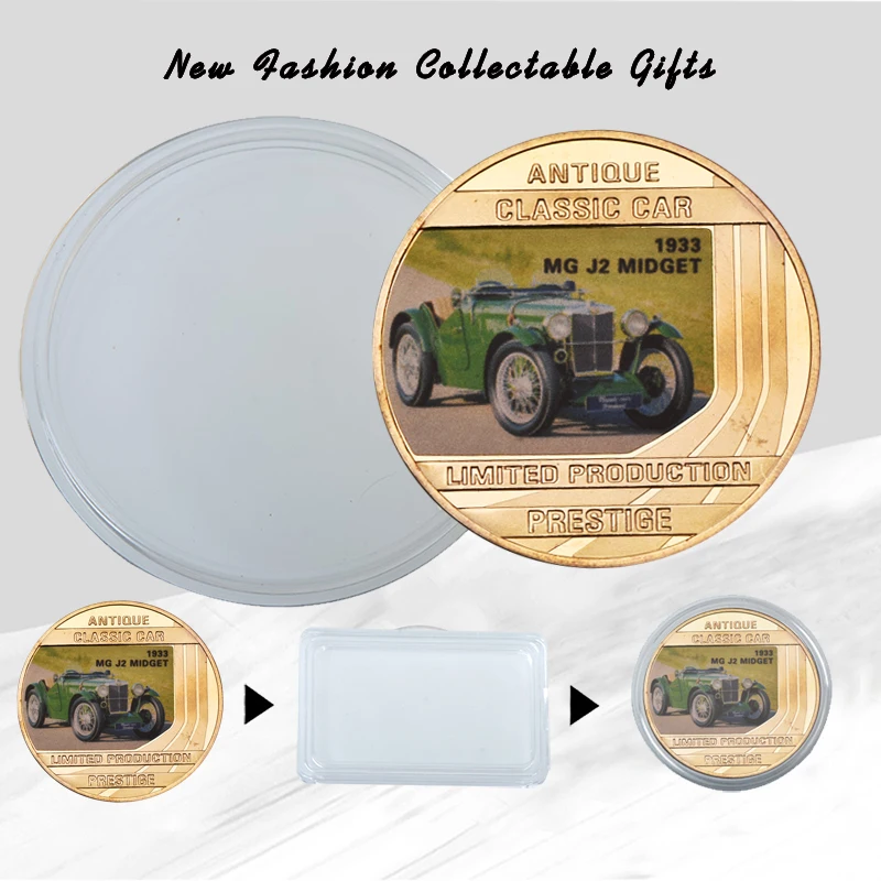 WR антикварные классические автомобильные золотые коллекционные монеты с