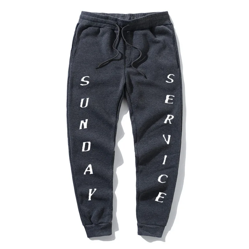 Kanye Kim Sunday Service CPFM.XYZ track pants women's men's 1: 1 hip-hop street clothing autumn and winter casual jogging | Мужская