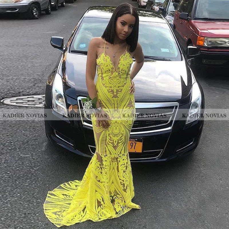 

KADIER NOVIAS сексуальное черное платье в пол для девушек с юбкой-годе с открытой спиной 2021 кружевное вечернее платье Vestido De Fiesta