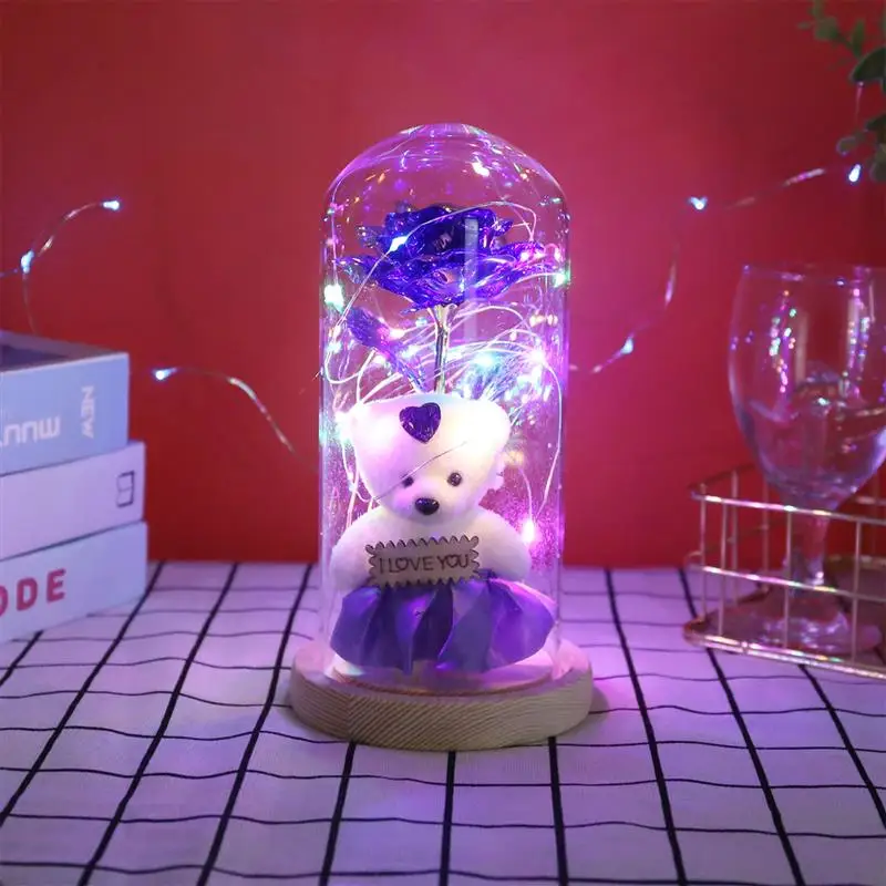 

LEDRose Shines like a Glass Of Infinite Rose Flower Valentine's Day,Mother's Day,Birthday The Best Gift For The Lady Of The Rose