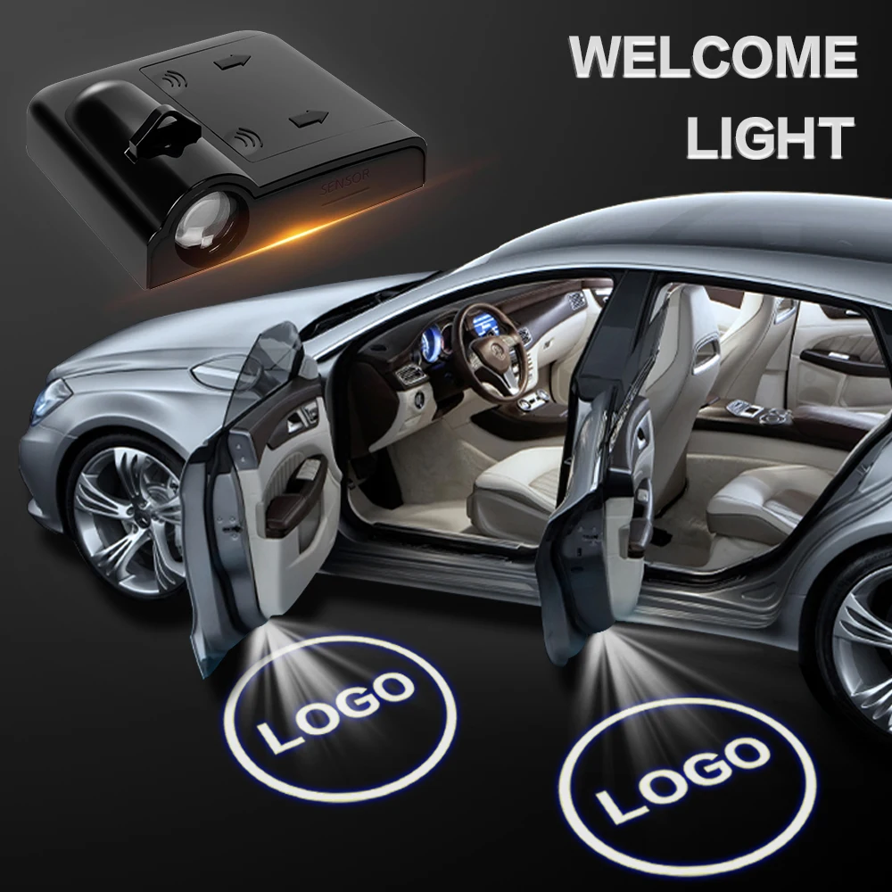 

LED Car Door Welcome Light Laser Lamp Accessories For Peugeot 206 307 308 3008 207 208 508 407 408 RCZ 306 406 5008 607 806 2008