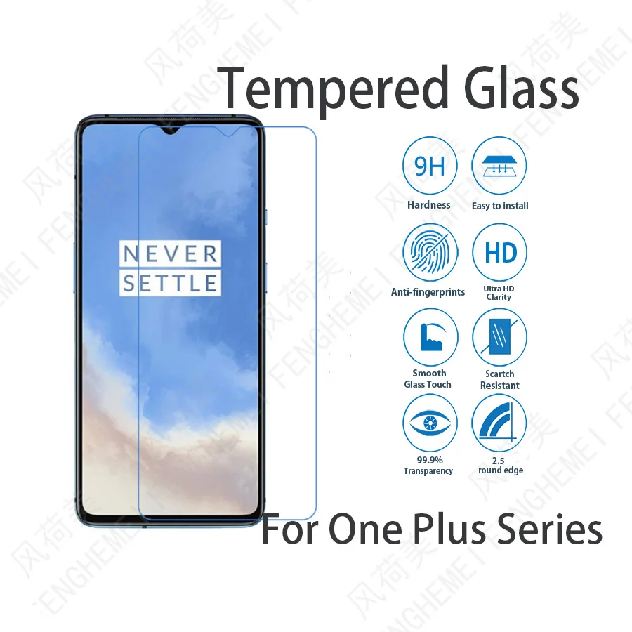 Закаленное защитное стекло для Oneplus One Plus 3 3T 5 5T 6 6T 7 Pro 5G 7T 8 8T 9 Nord N10 N100 FENHEMEI пленка