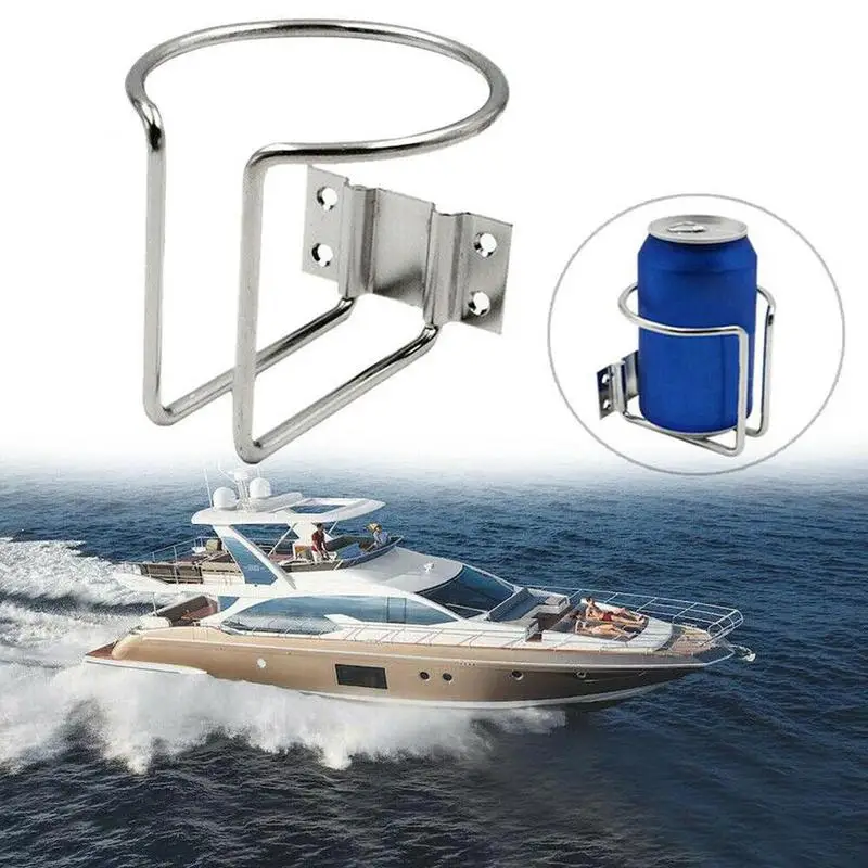 

1pcs New Steel Boat Ring Cup Drink Holder Fit for Yacht Truck Car RV Camper