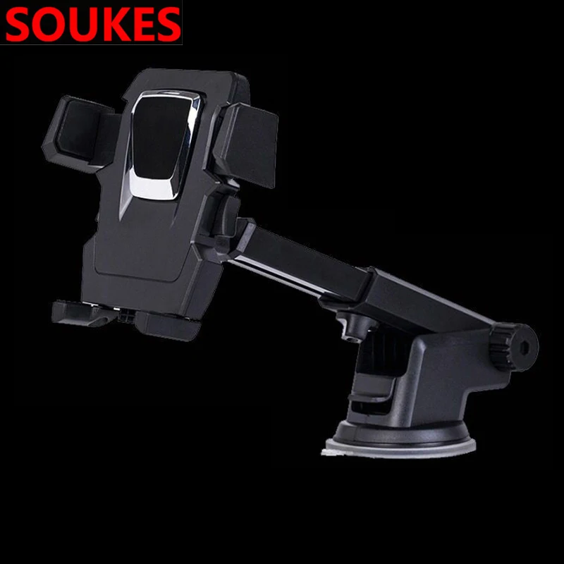 black Rotation Sucker Car Mobile phone GPS navigation Holder For Chevrolet Cruze Aveo Opel Insignia Ssangyong kyron rexton Honda - Цвет: black