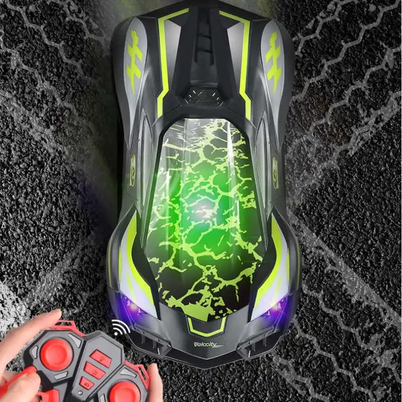

2.4G Electric Racing Car Model With Lights Toys Crack Remote Control Min Drifting RC Car Stunt Multi-directional 360 Rotating