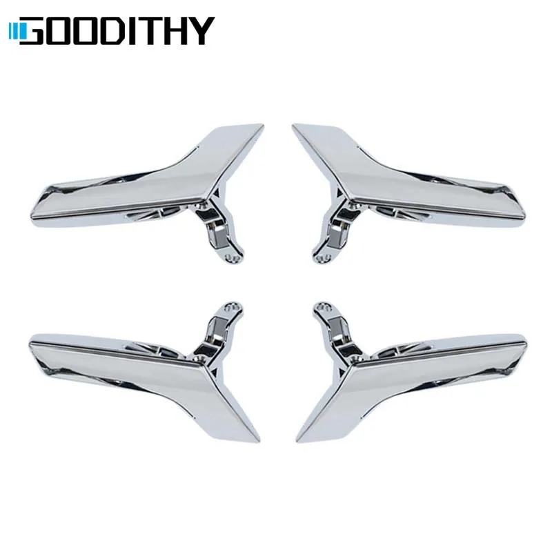 Оригинальные хромированные матовые автомобильные внутренние дверные ручки для