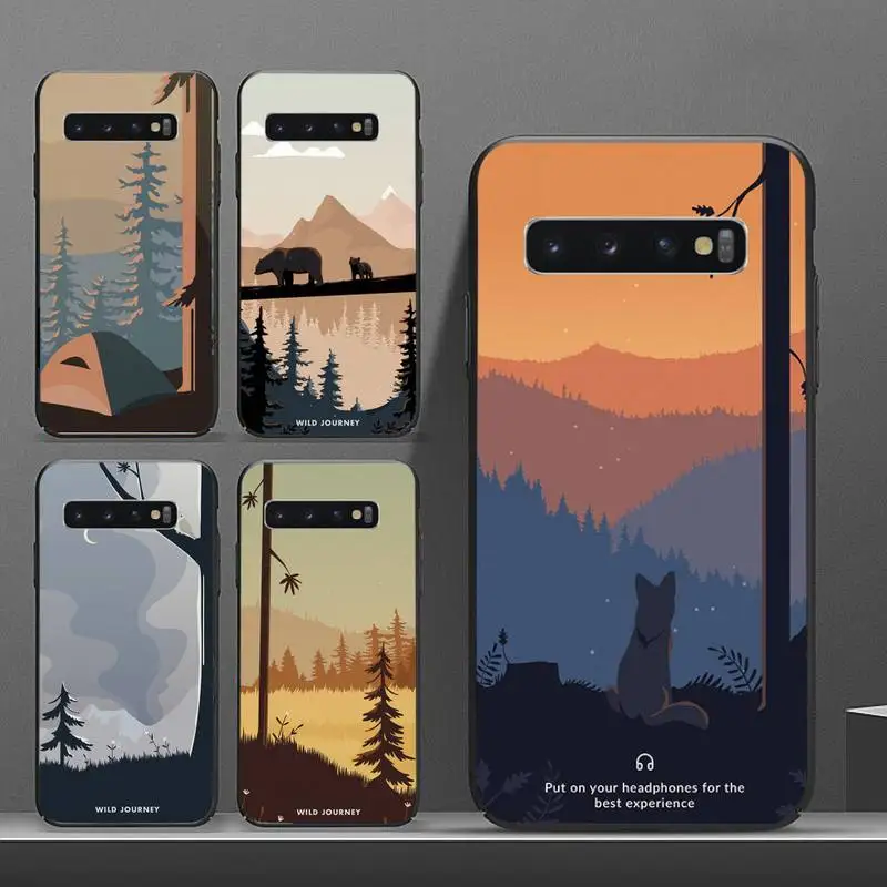 

Meditation App Wild Journey Phone Cases For Samsung A50 A51 A71 A20E A20S S10 S20 S21 S30 Plus ultra 5G M11 funda shell