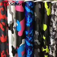 18 kinds 7 sizes red black blue camo vinyl film camouflage car wrap film for car styling bike computer laptop scooter motorcycle