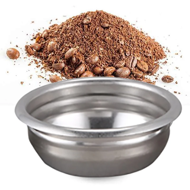 58 мм многоразовый фильтр корзина Нержавеющая сталь двойной дозах чашка Кофе