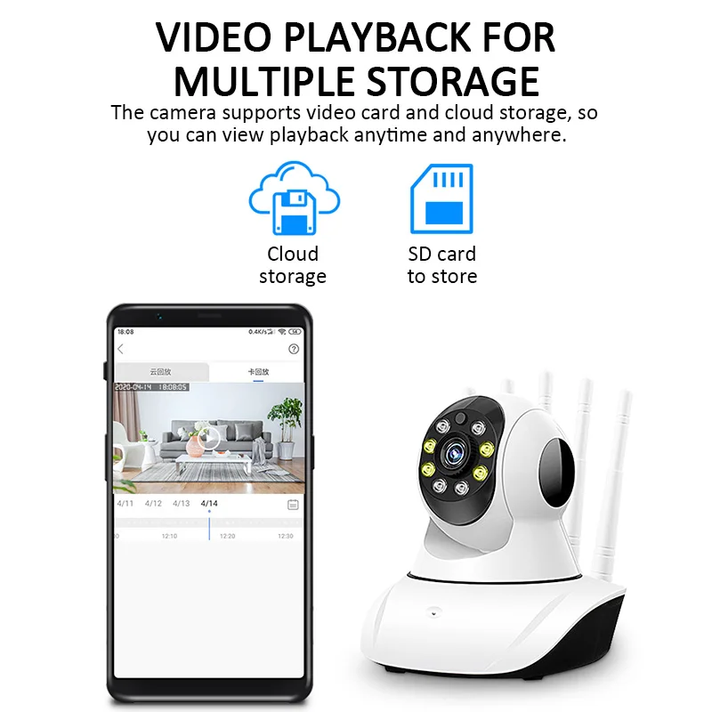

1080P Wireless IP Camera Pan Tilt 2MP Dome Indoor Two Way Audio CCTV Wifi Camera Baby Monitor Video Security Surveillance