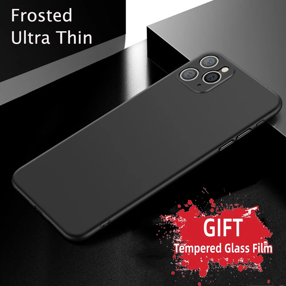 Матовый чехол для телефона iPhone 11 Pro Max 6 6S 7 8 Plus X XS XR SE 2020 защита смартфона