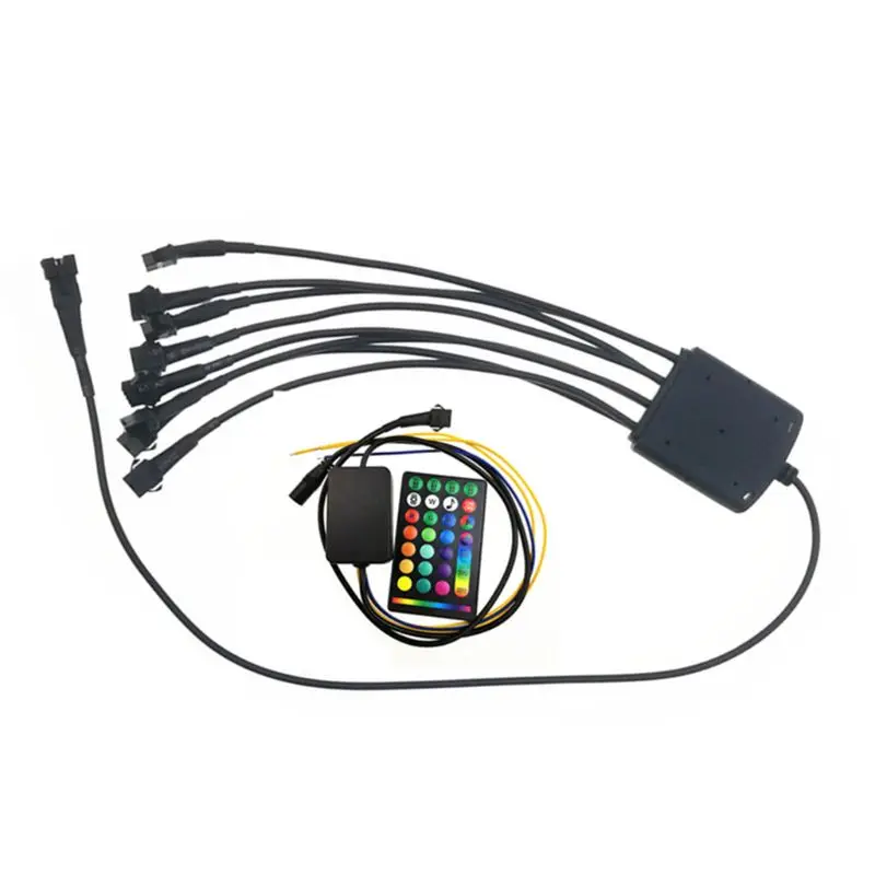 

RGB LED Rock Lights for Motorcycle96 LEDs Multicolor Underglow Neon Light Kits L41C