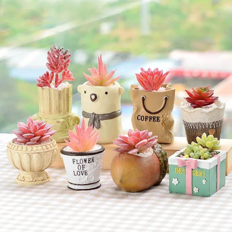 

Silicone Concrete Mold Cement Succulent Flower Pot Craft Resin Mould Home Garden Decorating Tool nordic decoration home