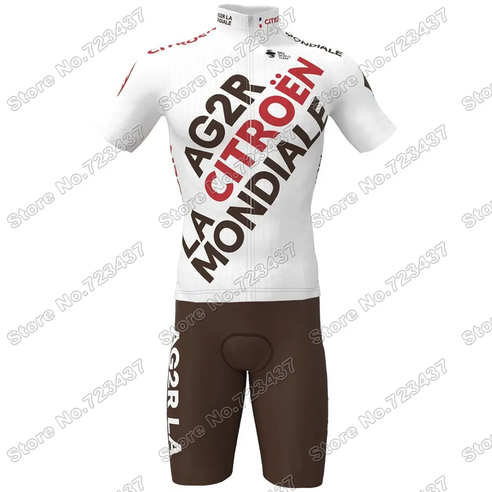 2021 г. велосипедный костюм AG2r французский Профессиональный комбидресс для