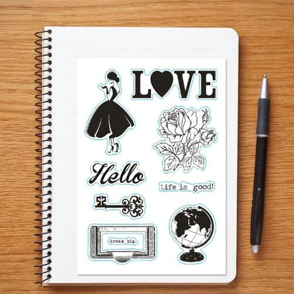 Прозрачный силиконовый штамп/печать для скрапбукинга|Штампики| |