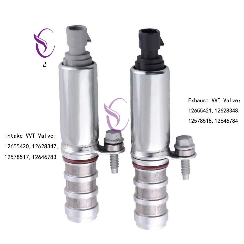 

2pcs/lot 12655420 12655421 Intake Exhaust Oil Control Timing Valve Solenoid VVT For Chevrolet Captiva Equinox GMC Saturn Buick