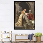 Картина на холсте God Speed, британский художник, Эдмунд Лейтон, чивалри, известное искусство, леди и ее рыцарь, Настенная картина для домашнего декора