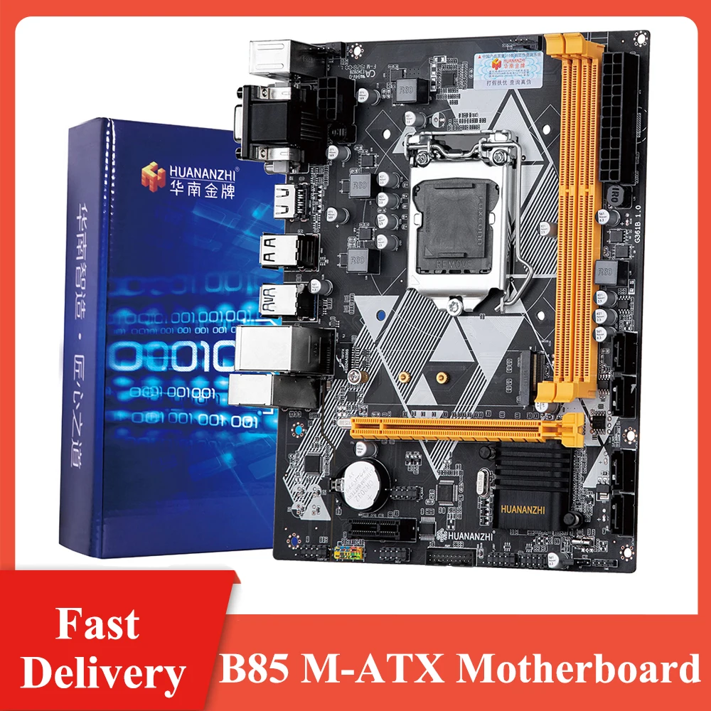 

Материнская плата HUANANZHI B85 M-ATX, процессор Intel серии 2xDDR3, память M.2 NVME, поддержка интерфейса LGA 1150, материнская плата для настольного ПК