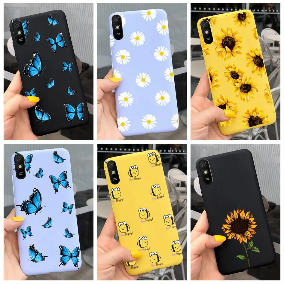 Чехол для Xiaomi Redmi Note 9/7/8 Pro/6/5 Plus/5A/6A мягкий ТПУ чехол с цветочным рисунком
