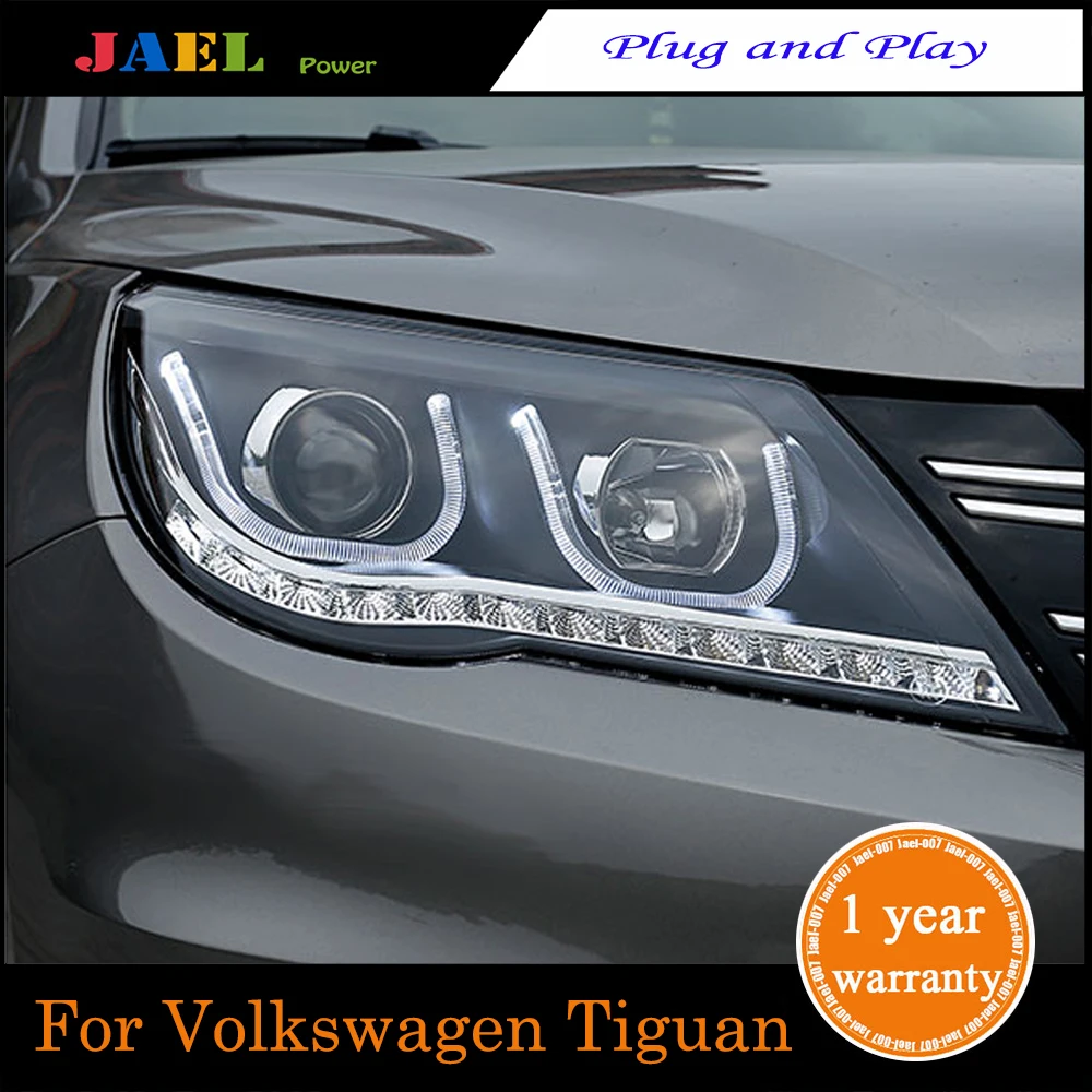 JAEL LED Headlight For Tiguan 2010-2012 Headlights DRL Running lights Bi-Xenon Beam Fog Light | Автомобили и мотоциклы