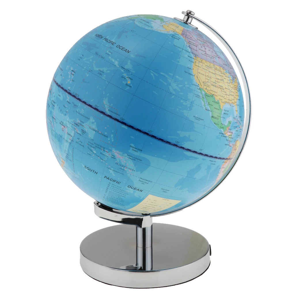 

Illuminated Spinning World Globe Constellation Map Globe Night Light Lamp with Metal Stand for Bedroom Decoration