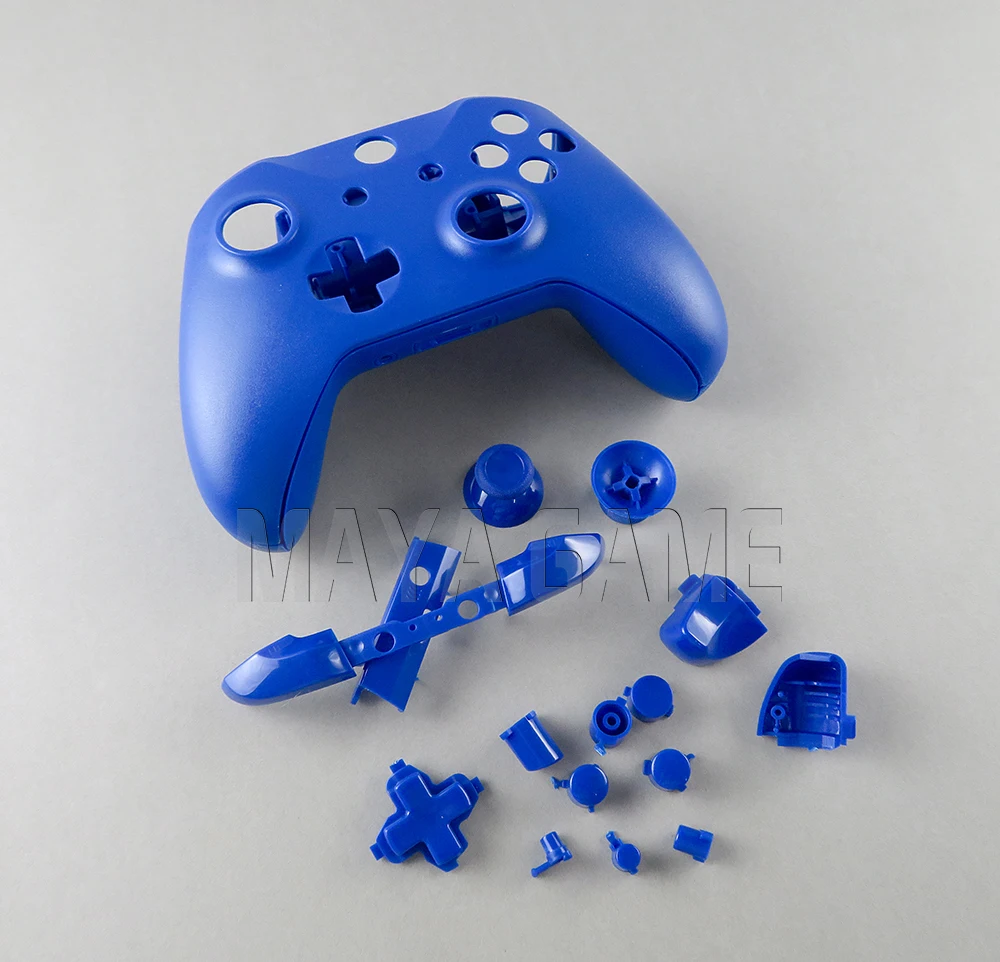 Оболочка для Xbox One тонкая Замена полная оболочка и кнопки Mod Матовый контроллер пользовательский Чехол Для XboxOne S Slim - Цвет: blue