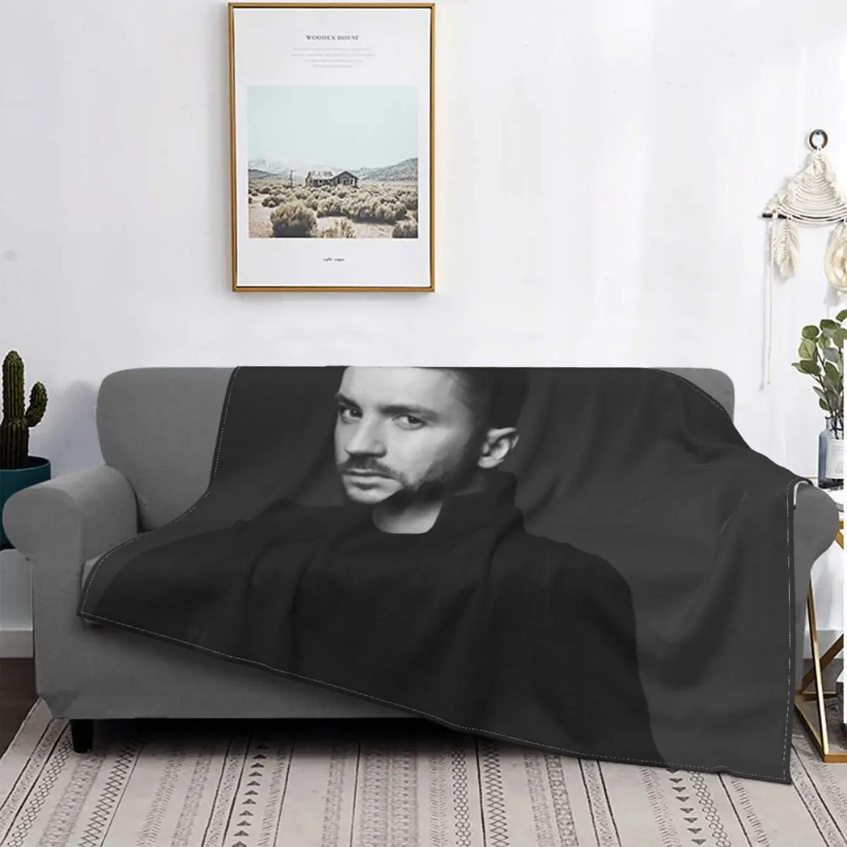 

Serguy Lazarev-colcha de cama a quadros, manta Kawaii mullida, colcha de пикник, toalla playa lujo, 2673