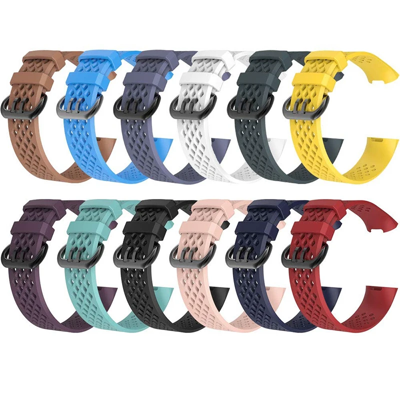 Ремешок для Fitbit Charge 4 Band Silicone 3 3SE Wristband водонепроницаемый браслет Correa Smart Watch