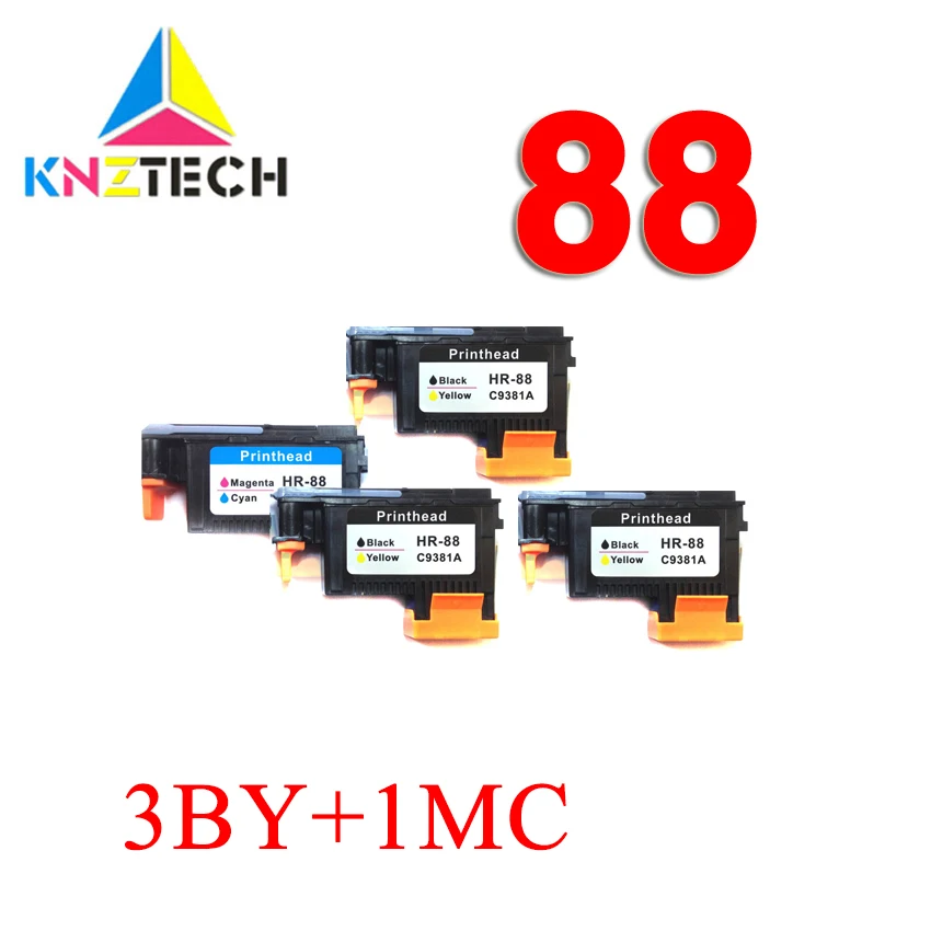 3BY + 1MC совместимая с печатающей головкой hp88 C9381A C9382A 88 печатающая головка Pro K5400 K550