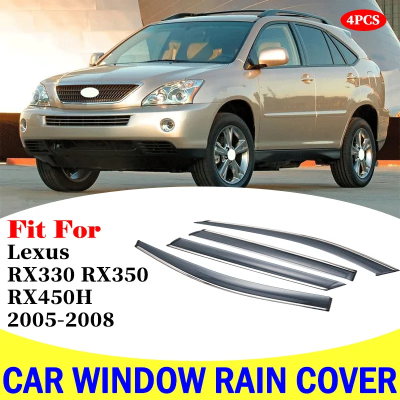 FOR Lexus RX330/RX350/RX450H window visor car rain shield deflectors awning trim cover exterior car-styling accessories