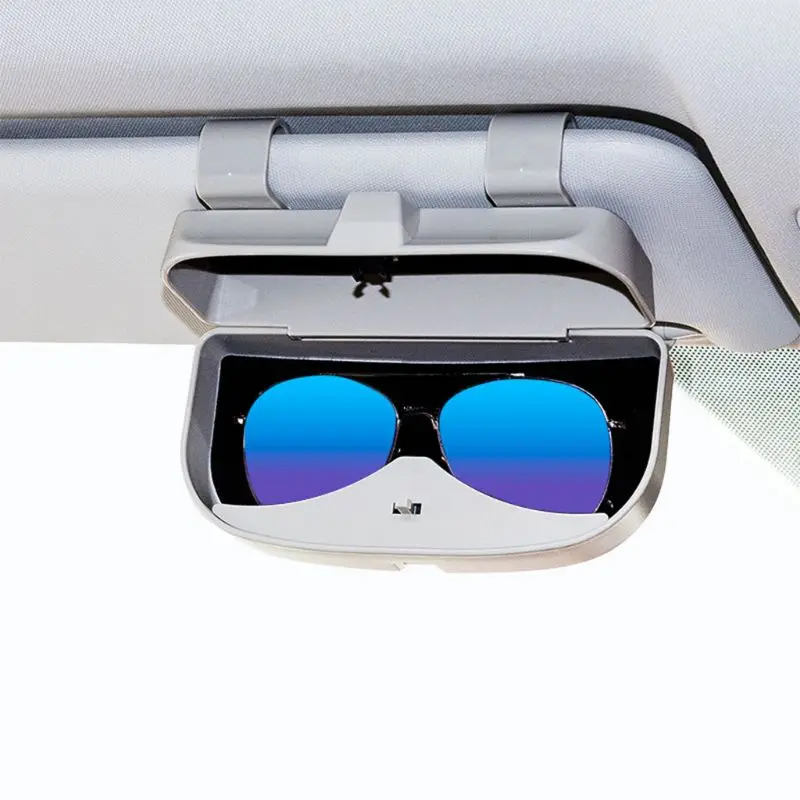 Car Sun Visor Sunglasses Case Holder Eye Glasses Organizer Box with A Double Snap Clip Design Includes 2 Gas or Credit Card | Автомобили и