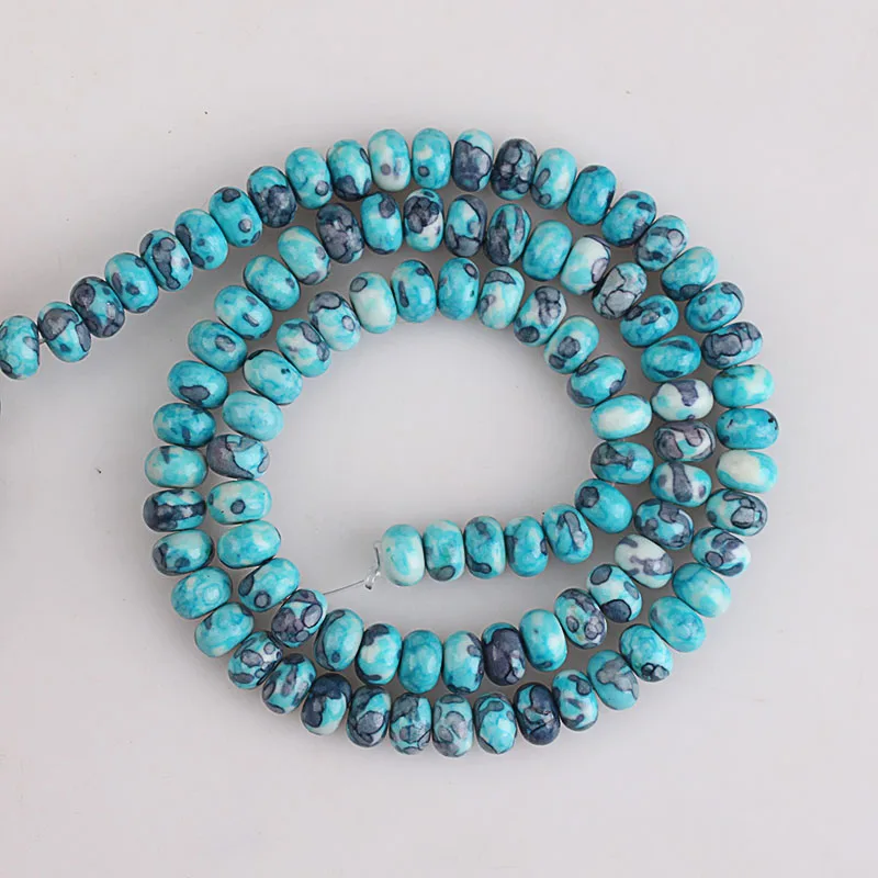 Натуральные бусины разделители микс радужные керамические счеты 4 6 8 мм DIY