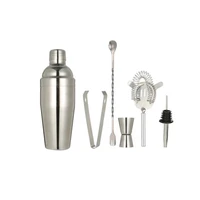 shaker bottle drink mixer cocktail shakers cocktail shaker set 6 piece bartender kit for drink mixing stainless steel bar tool