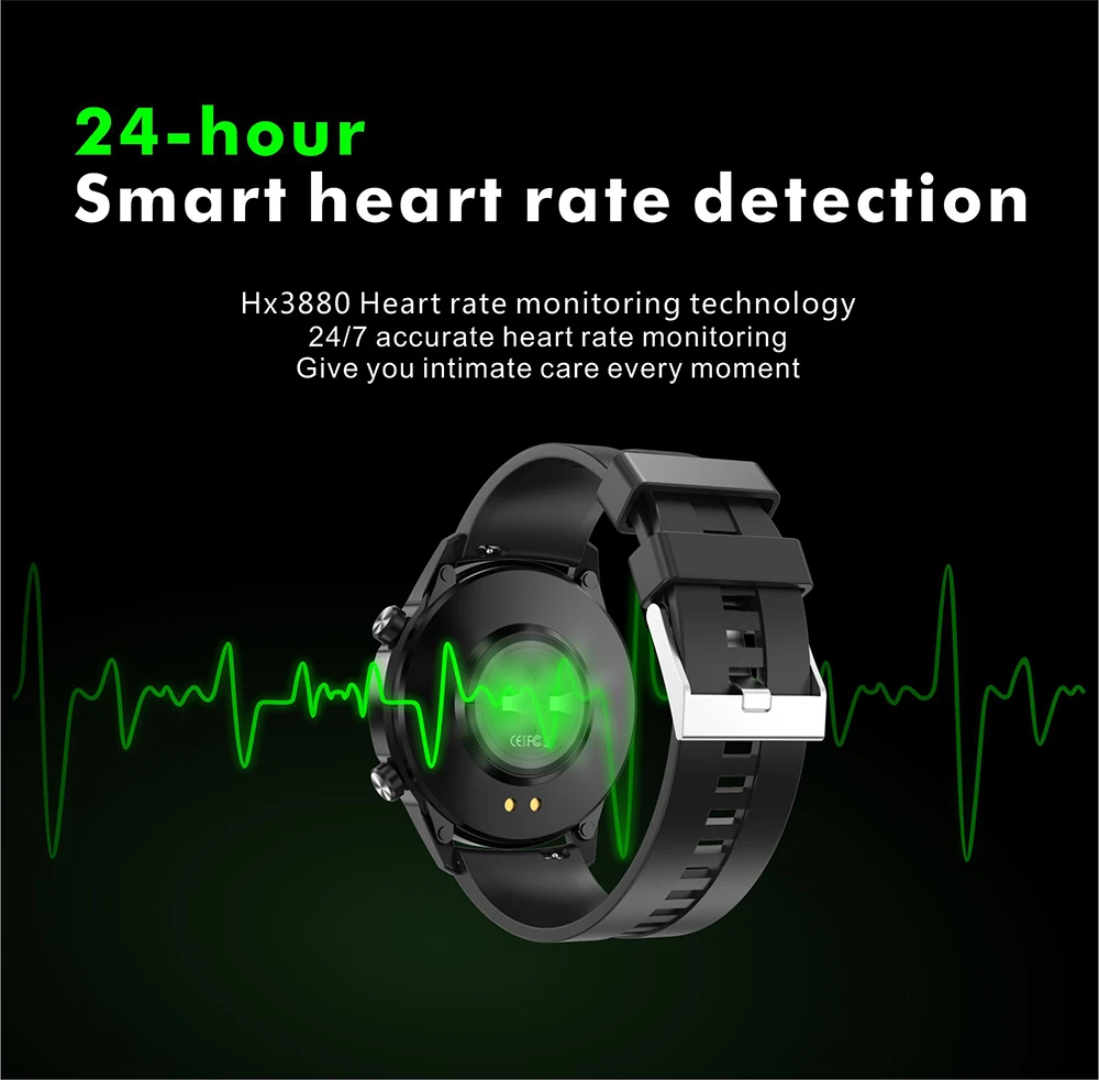 redonda, bluetooth, com monitoramento de frequência cardíaca