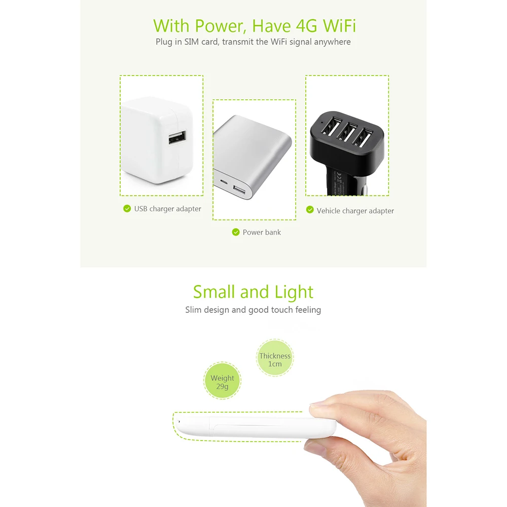 YIZLOAO 4G 3G USB Wifi Router 4G FDD Car 100Mbps USB Modem Mini Stick Date Card Mobile Hotspot Wireless WI-FI Dongle