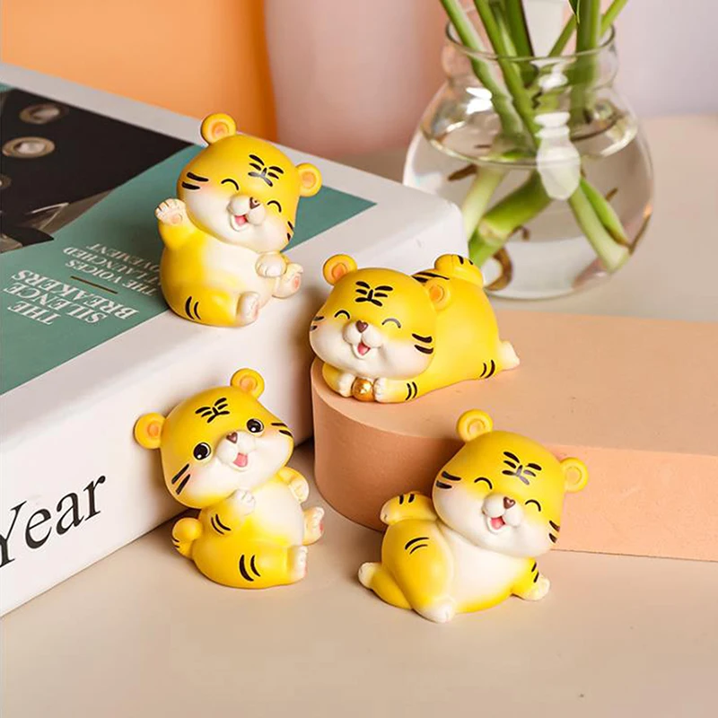 

Настольное украшение мини-Тигр, мульти-стили, прекрасные тигры, скульптура, полимерные тигры, декоративные поделки для автомобиля, статуэтк...