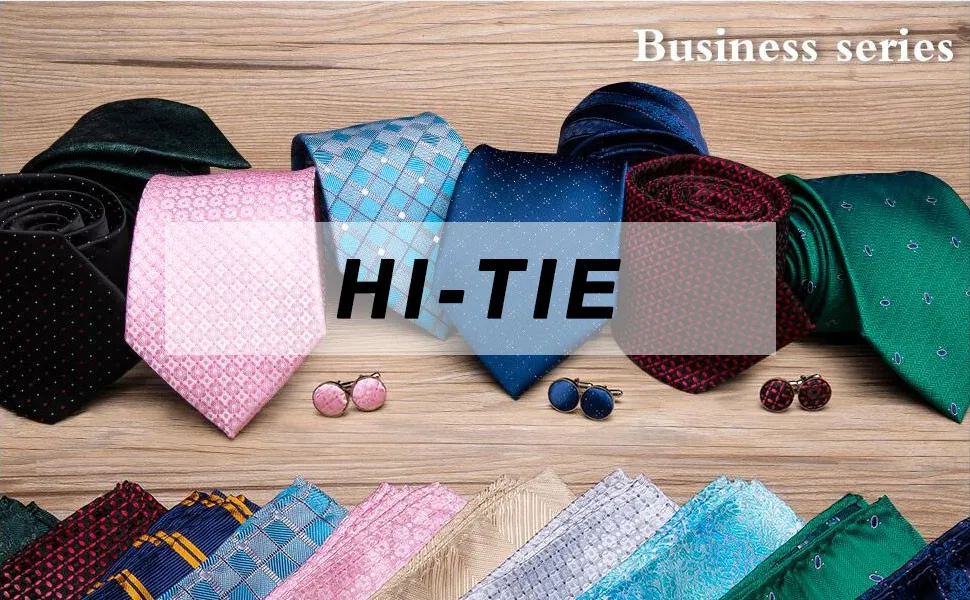 Hi-Tie Красный Рождественский галстук модный дизайн Олень Лось узор галстуки для мужчин шелк высокое качество мужской галстук Hanky запонки набор