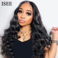 body wave lace front wigs for black women 13x4 malaysian lace wigs remy isee hair wigs 150 density lace front human hair wigs