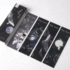 30 шт.компл., креативная космическая Walking Planet Paper Bookmark Cartoon Book Holder, карта сообщений, подарочные канцелярские товары