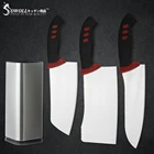 Sowoll Кухня ножей шеф-повара набор 3CR13 Нержавеющаясталь 8 ''дюйма Ножи стенд держатель Пластик ручка мяса, рыбы кухонная принадлежность