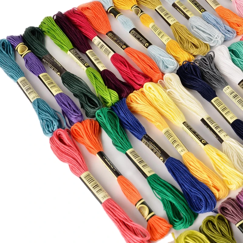 

150 skeins of multicolored embroidery thread for cross-needle