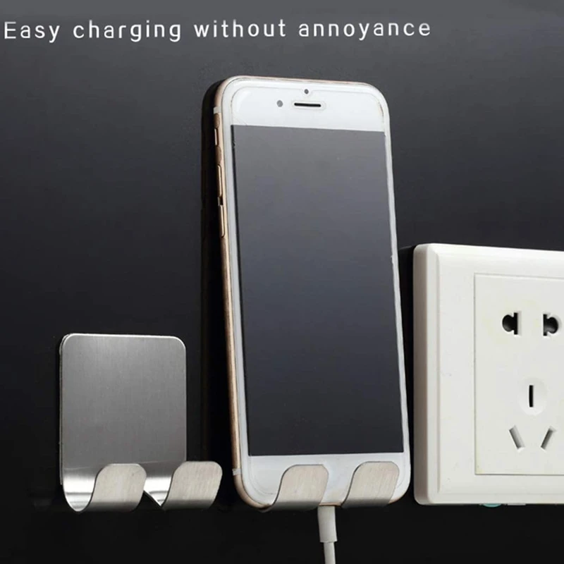 

Wall Hanger Hooks Stainless Steel, Hook Clothes Hooks for Kitchen Bathroom Coat Rack Hangers Hanging, Keys