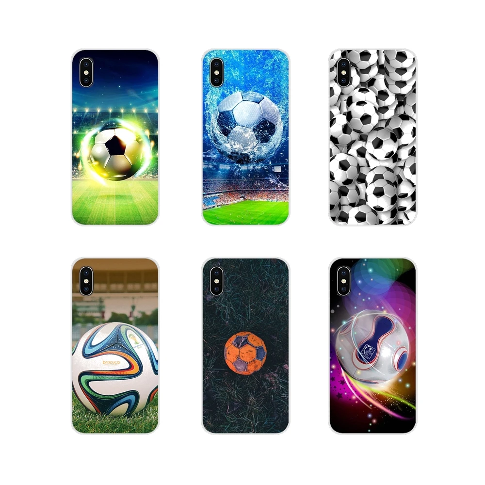 Phone Shell Cases Capinhas Football Soccer Ball Design For Apple iPhone X XR XS 11Pro MAX 4S 5S 5C SE 6S 7 8 Plus ipod touch 5 6 | Мобильные
